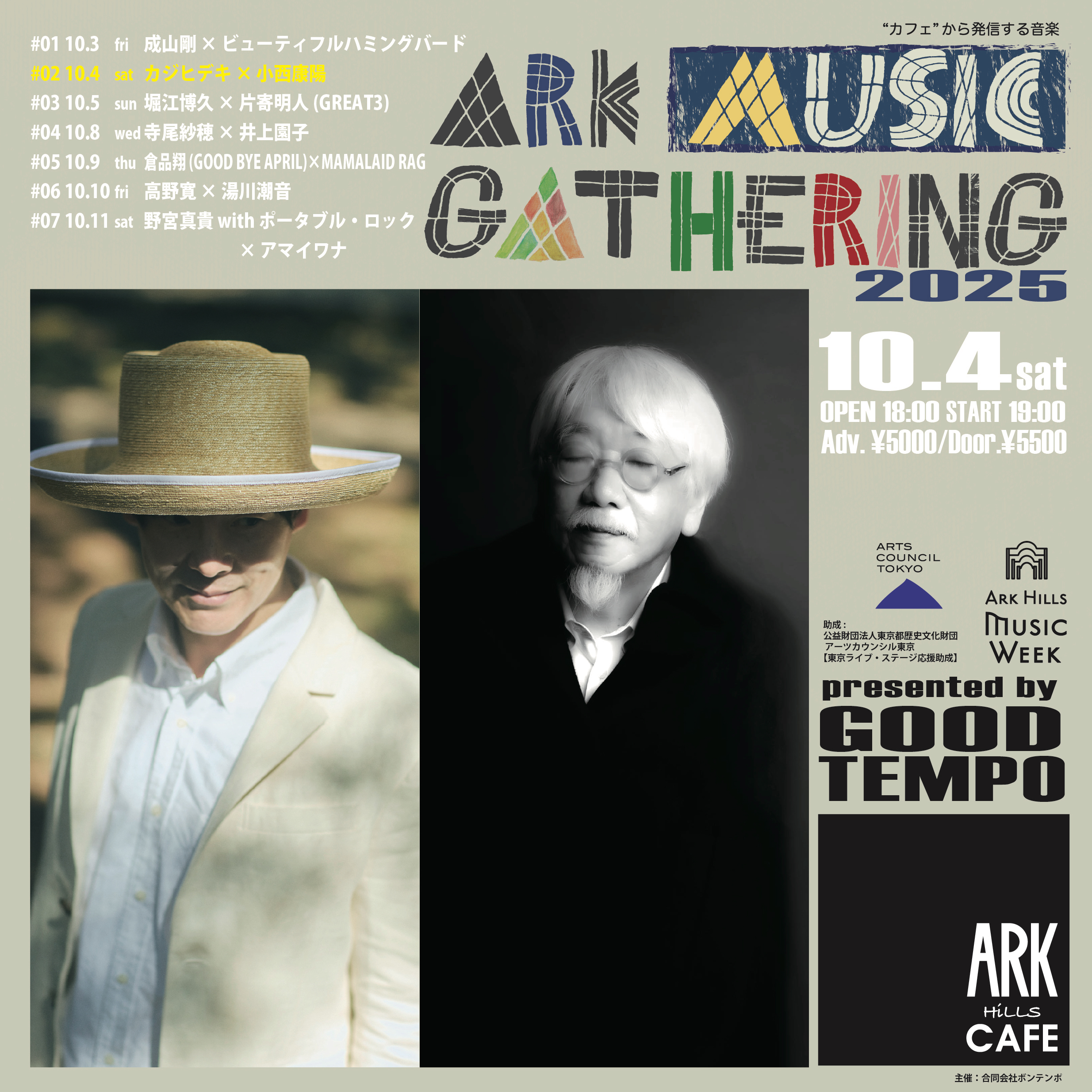 ARK MUSIC GATHERING 2025 <br>#02 カジヒデキ × 小西康陽