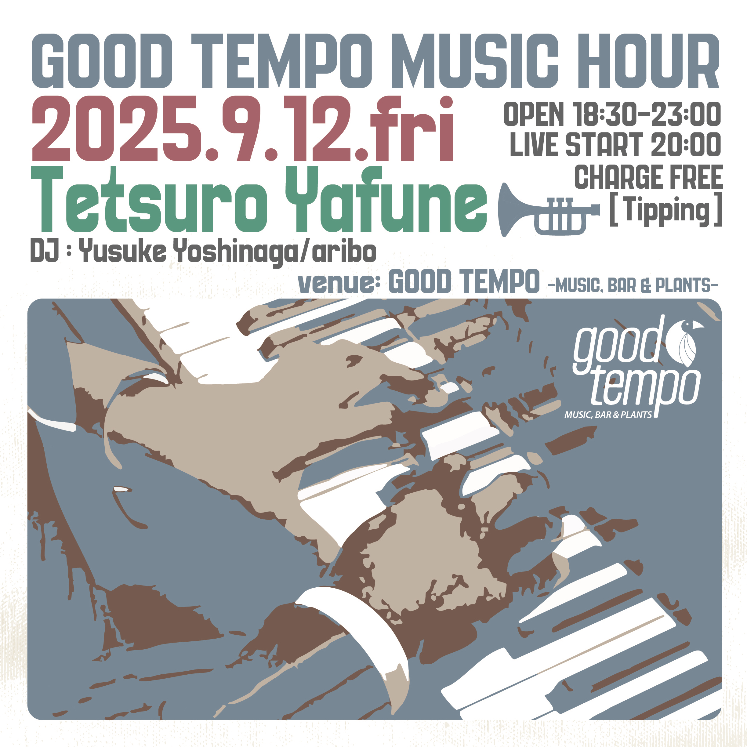 GOOD TEMPO MUSIC HOUR <br>矢舟テツロー 弾き語りソロライブ